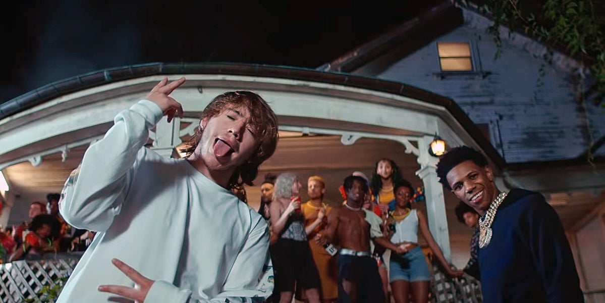 Paulo Londra y A Boogie Wit da Hoodie en el vídeo de 'Party'