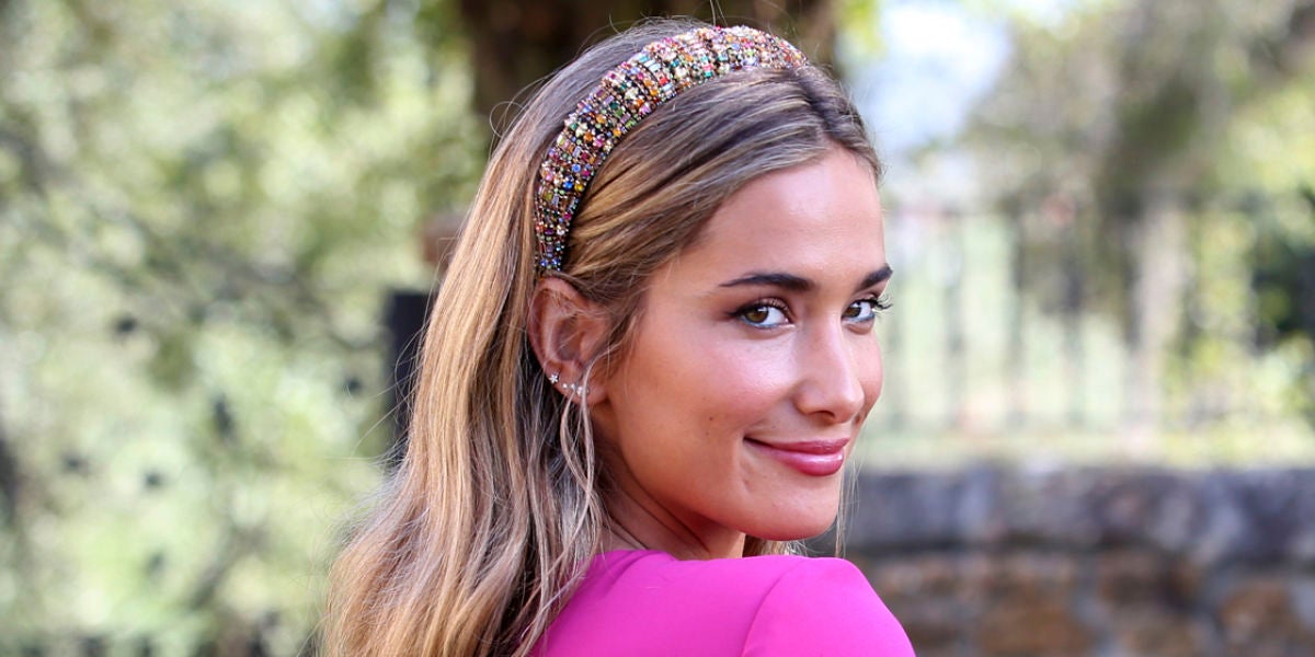 María Pombo en la boda de su hermana