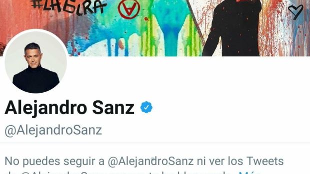La captura de pantalla del bloqueo en Instagram