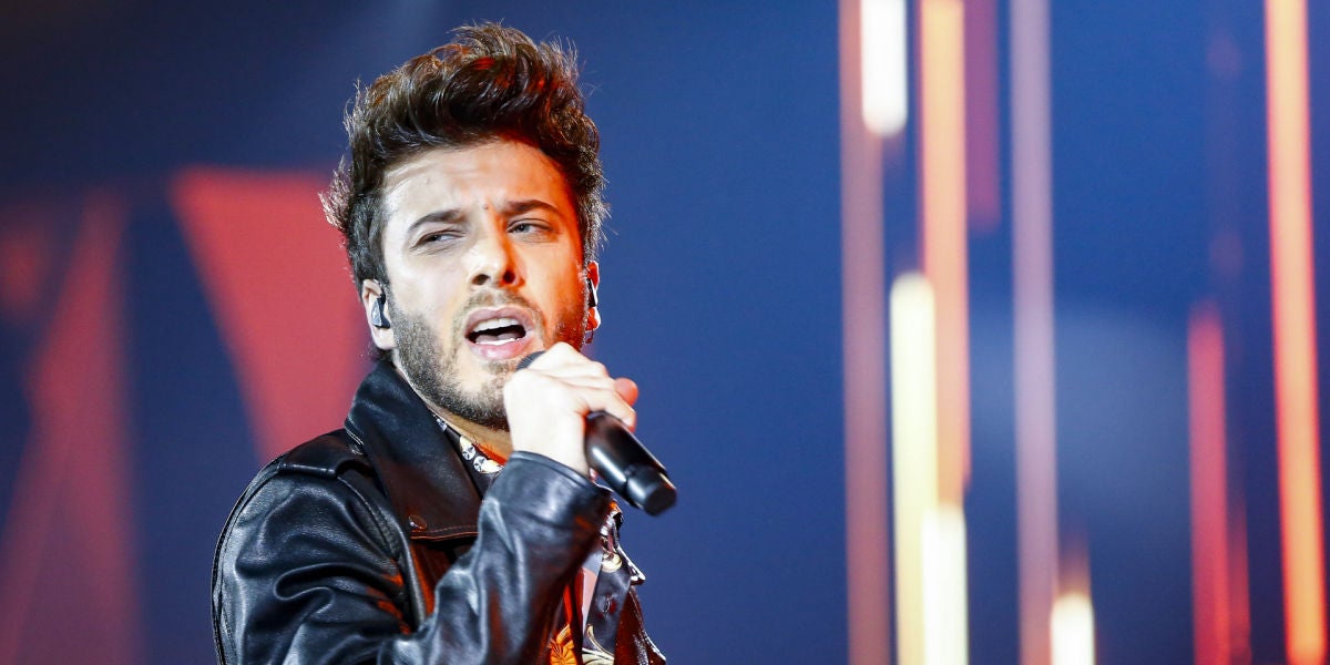Blas Cantó durante su actuación en OT 2018