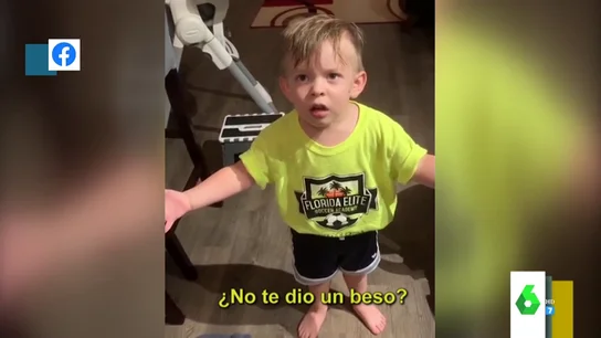 La divertida indignación de un niño La divertida indignación de un niño