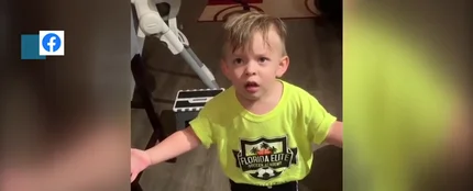 La divertida indignación de un niño La divertida indignación de un niño