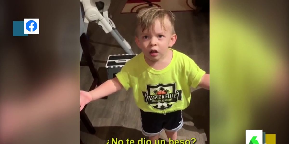 La divertida indignación de un niño