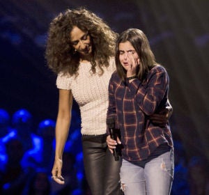 El momento en el que Marta Pérez se queda sin voz al ver girarse a Rosario Flores en las Audiciones a ciegas de ‘La Voz Kids’ El momento en el que Marta Pérez se queda sin voz al ver girarse a Rosario Flores en las Audiciones a ciegas de ‘La Voz Kids’