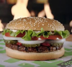 La hamburguesa vegetariana de Burguer King La hamburguesa vegetariana de Burguer King