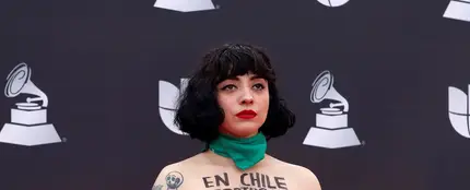 La cantante chilena Mon Laferte durante la pregala de los Latin Grammy La cantante chilena Mon Laferte durante la pregala de los Latin Grammy