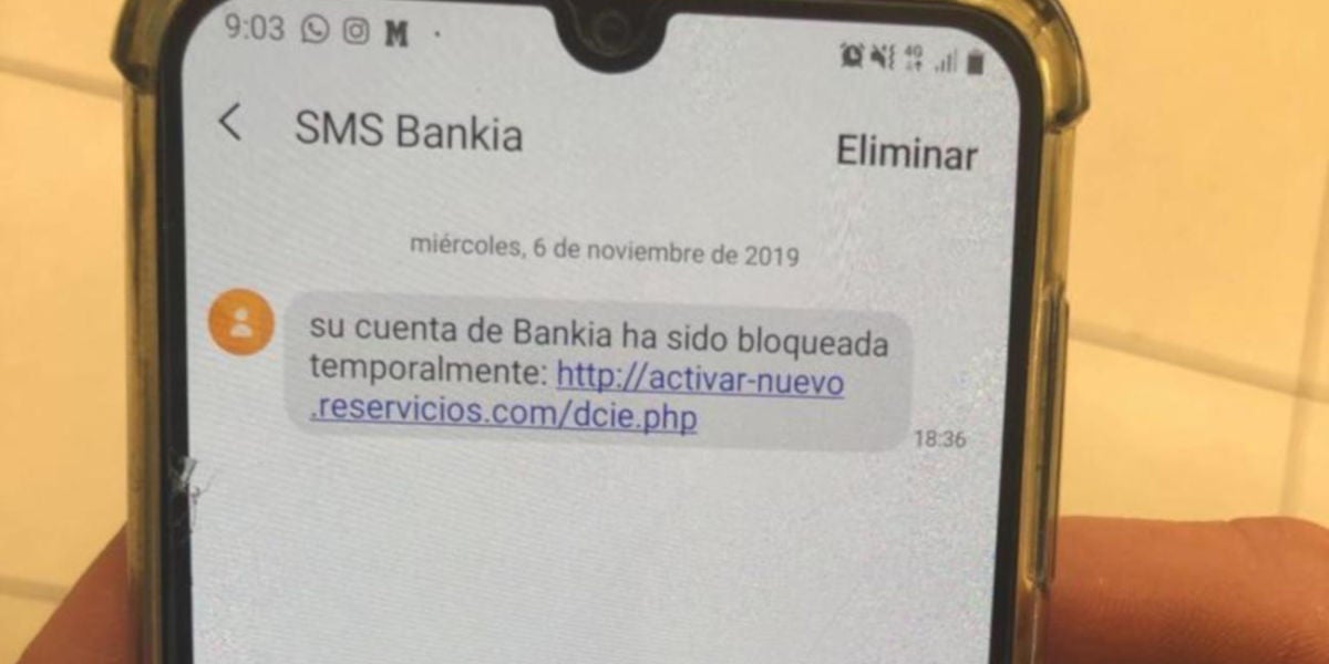 Alerta por un nuevo fraude: un mensaje que simula ser de Bankia para