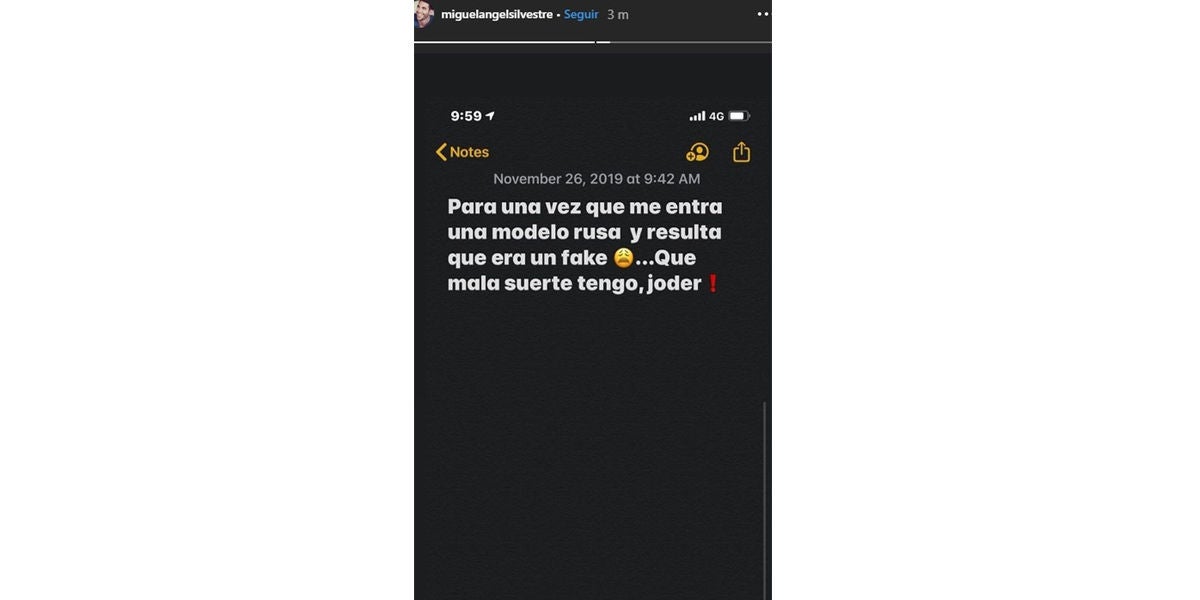 La respuesta de Miguel Ángel Silvestre al Caso Cantora
