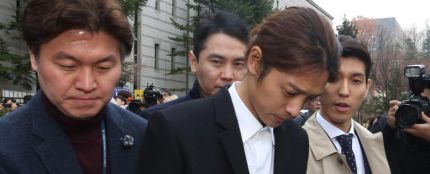 El cantante Jung Joon-young llega al Departamento de Policía de Seúl (Corea del Sur)
