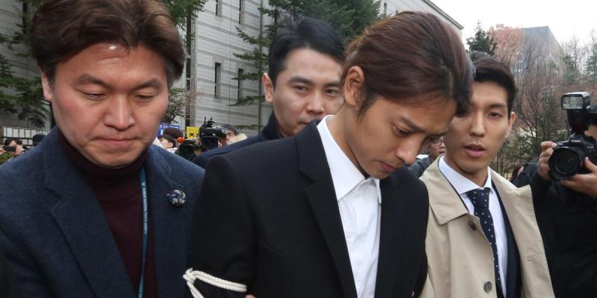 El cantante Jung Joon-young llega al Departamento de Policía de Seúl (Corea del Sur)