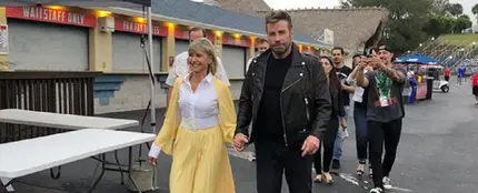 Imagen Olivia Newton-John y John Travolta vestidos de Sandy Olsson y Danny Zuko Imagen Olivia Newton-John y John Travolta vestidos de Sandy Olsson y Danny Zuko