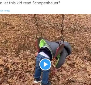 Tuit viral de un niño en un columpio Tuit viral de un niño en un columpio