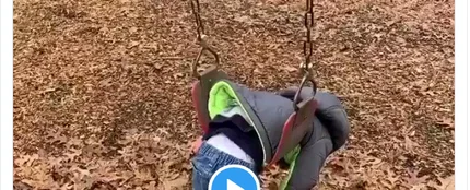 Tuit viral de un niño en un columpio Tuit viral de un niño en un columpio