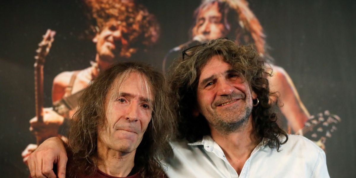 Los líderes de Extremoduro, Robe Iniesta e Iñaki Antón