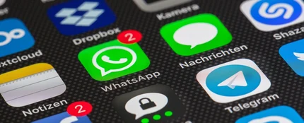 La app WhatsApp en un móvil La app WhatsApp en un móvil
