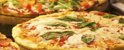 Imagen de Archivo de una pizza Imagen de Archivo de una pizza
