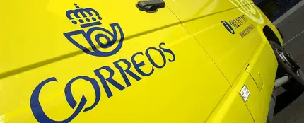 Imagen de archivo de una furgoneta de Correos Imagen de archivo de una furgoneta de Correos