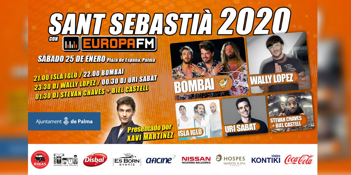 Cartel de las fiestas de Sant Sebastià 2020 de Palma de Mallorca