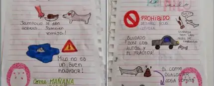 El divertido manual de instrucciones que una niña deja a su tía para que cuide de su perro en vacaciones El divertido manual de instrucciones que una niña deja a su tía para que cuide de su perro en vacaciones