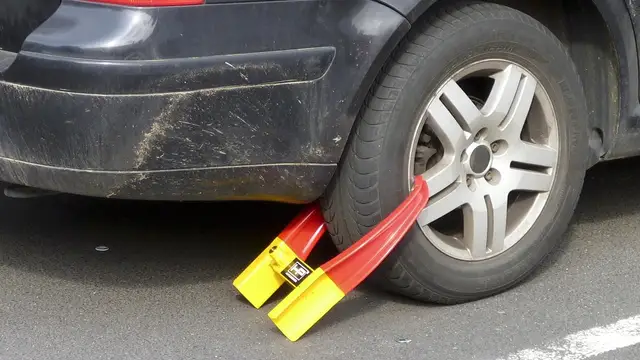 Un coche inmovilizado