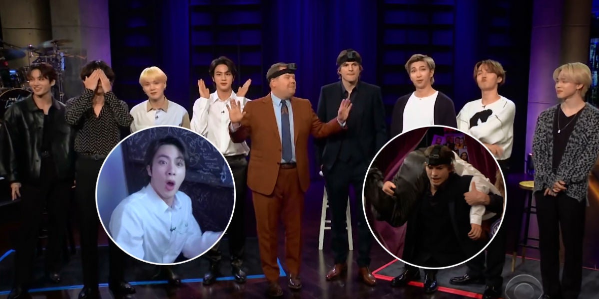 BTS juega al escondite con James Corden y Ashton Kutcher