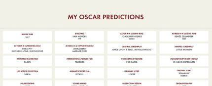 El tuit con las &#39;predicciones&#39; de la Academia para los Oscar 2020