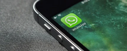 Icono de WhatsApp en el móvil Icono de WhatsApp en el móvil