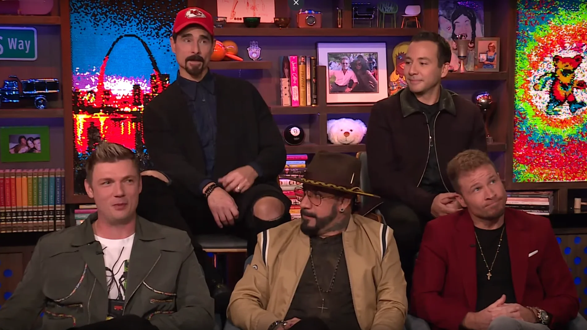 Los Backstreet Boys durante el programa Watch What Happens Live with Andy Cohen! Los Backstreet Boys durante el programa Watch What Happens Live with Andy Cohen!