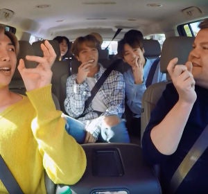BTS en el Carpool Karoke con James Corden BTS en el Carpool Karoke con James Corden