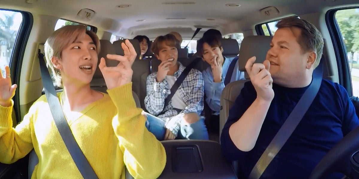 BTS en el Carpool Karoke con James Corden