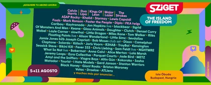 Calvin Harris, Dua Lipa, Kings of Leon, Major Lazer o The Strokes… cartel para Sziget Festival 2020 Calvin Harris, Dua Lipa, Kings of Leon, Major Lazer o The Strokes… cartel para Sziget Festival 2020