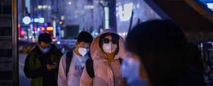 Ciudadanos con mascarillas en China Ciudadanos con mascarillas en China