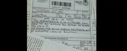 Multa impuesta al hombre de 77 años por quebrantar la cuarentena. Multa impuesta al hombre de 77 años por quebrantar la cuarentena.