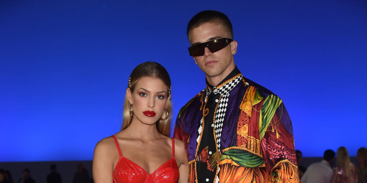 Jessica Goicoechea y River Viiperi en la semana de la moda de Milán 2018