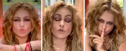 Paulina Rubio durante su directo en Instagram Paulina Rubio durante su directo en Instagram