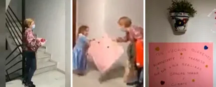 La bonita sorpresa de sus vecinos a Marina, una enfermera La bonita sorpresa de sus vecinos a Marina, una enfermera