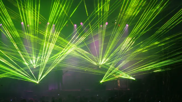 Láser y efectos de discoteca