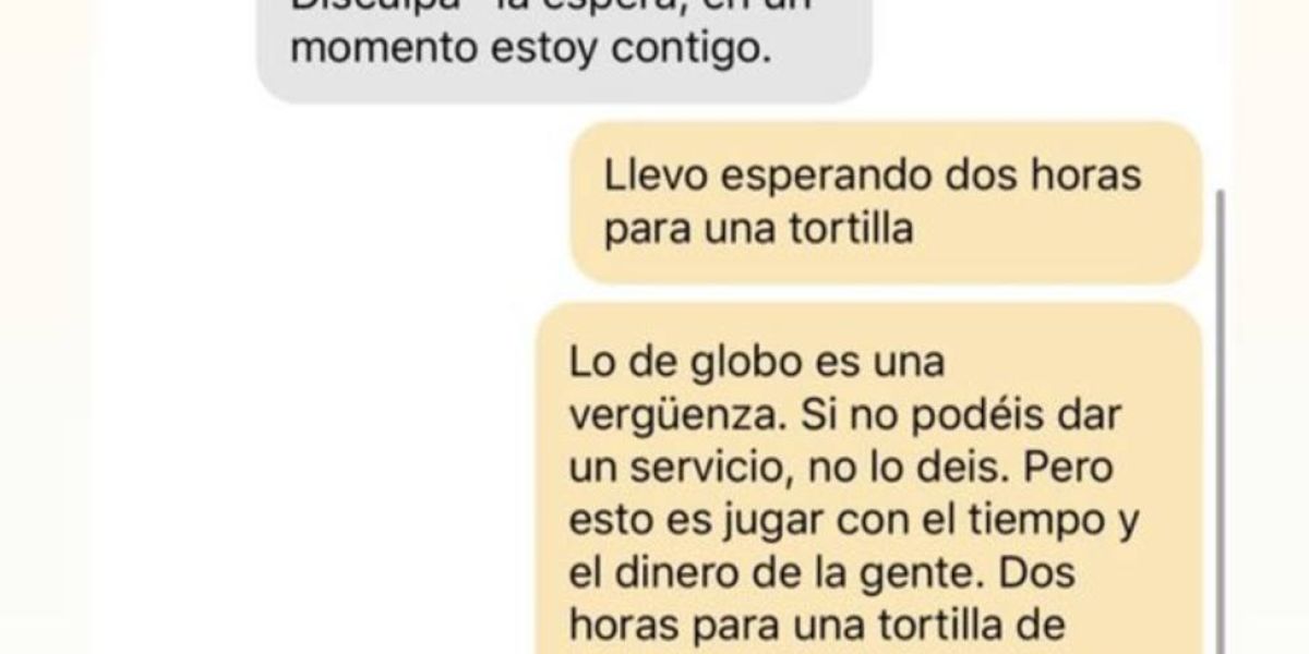 Conversación de Jon Kortajarena con la empresa Glovo