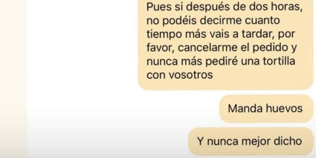 Conversación de Jon Kortajarena con la empresa Glovo