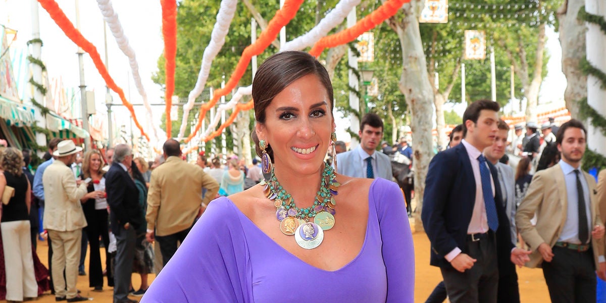 Anabel Pantoja en la Feria de Abril de Sevilla en 2019