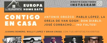 Europa Home Date: Antonio, Orozco, Pablo López o Don Diablo Europa Home Date: Antonio, Orozco, Pablo López o Don Diablo