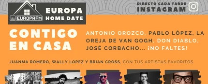 Europa Home Date: Antonio, Orozco, Pablo López o Don Diablo Europa Home Date: Antonio, Orozco, Pablo López o Don Diablo