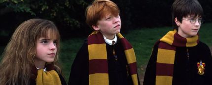 Harry Potter, Ron y Hermione en &#39;La piedra filosofal&#39;