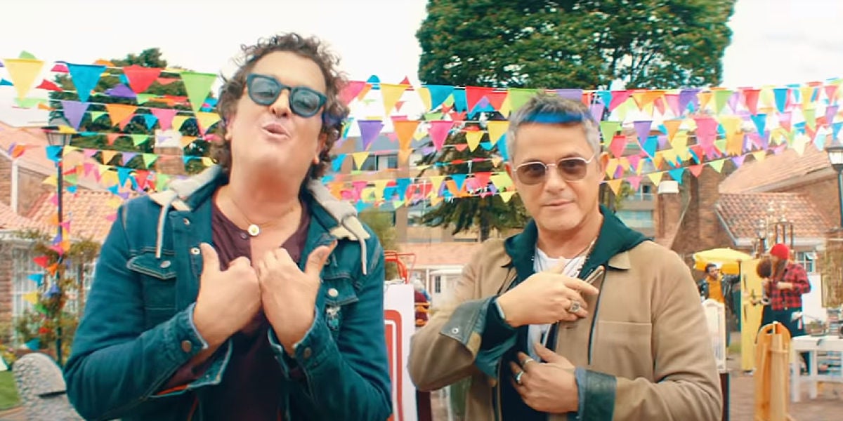 Carlos Vives y Alejandro Sanz en el vídeo de 'For Sale'