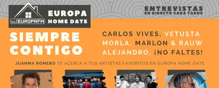 Europa Home Date: Carlos Vives, Vetusta Morla, Marlon y Rauw Alejandro Europa Home Date: Carlos Vives, Vetusta Morla, Marlon y Rauw Alejandro