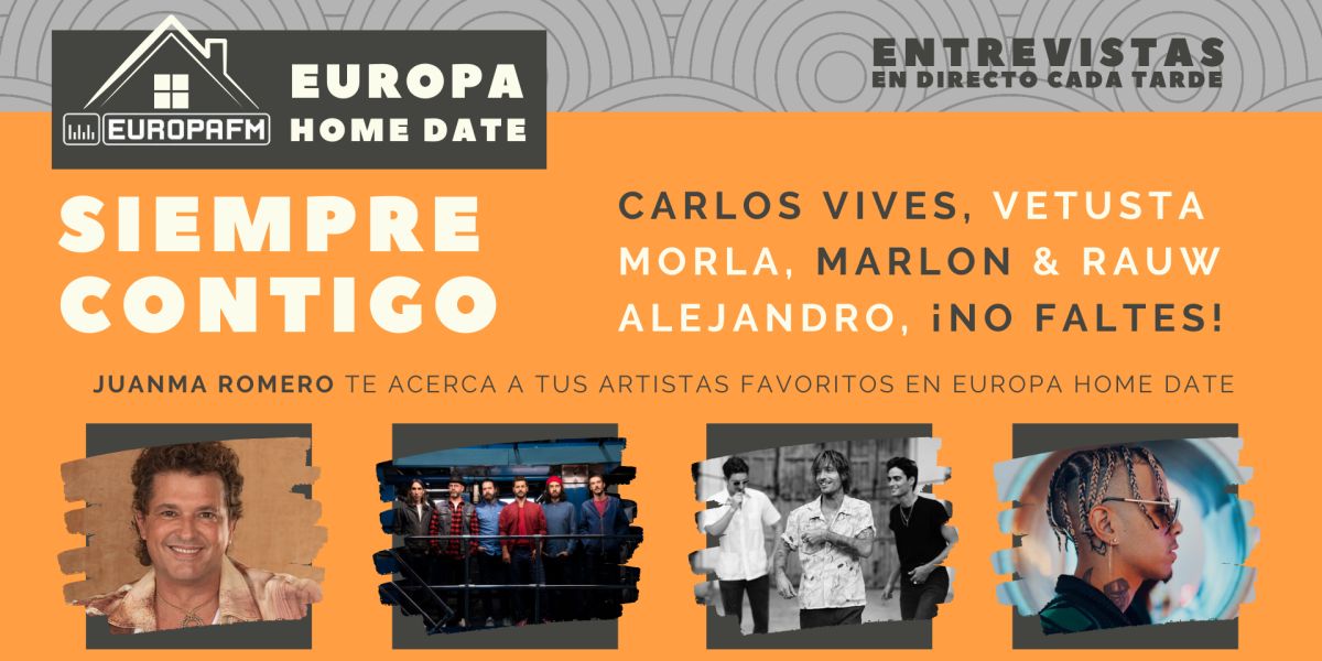 Europa Home Date: Carlos Vives, Vetusta Morla, Marlon y Rauw Alejandro