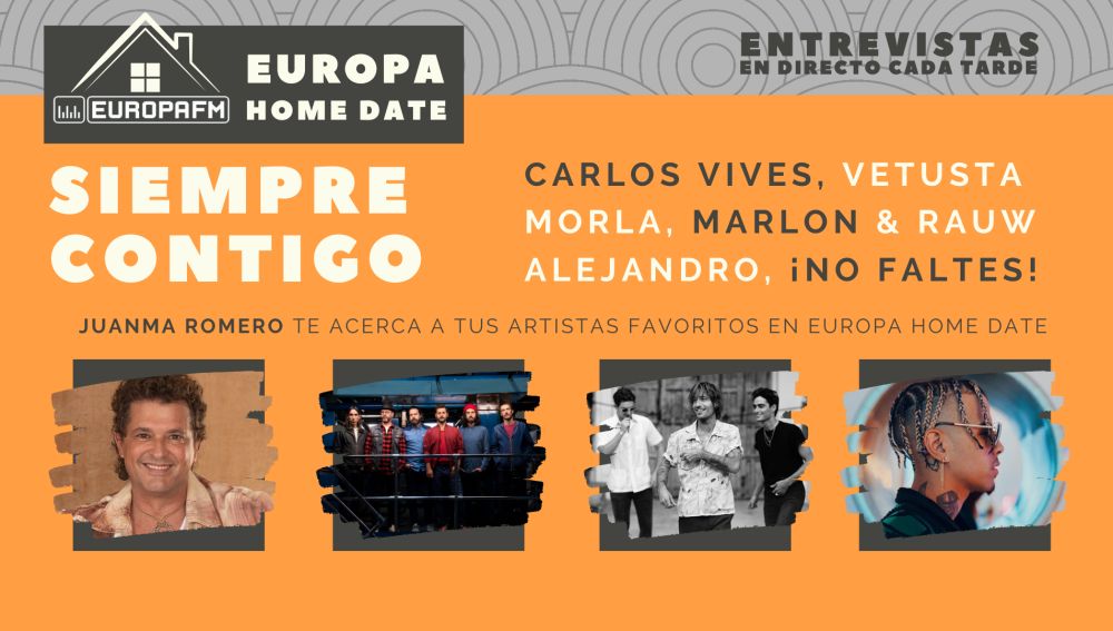 Europa Home Date: Carlos Vives, Vetusta Morla, Marlon y Rauw Alejandro