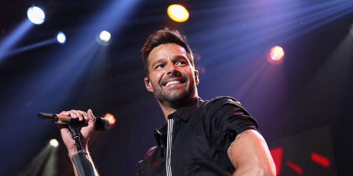 Ricky Martin durante una actuación