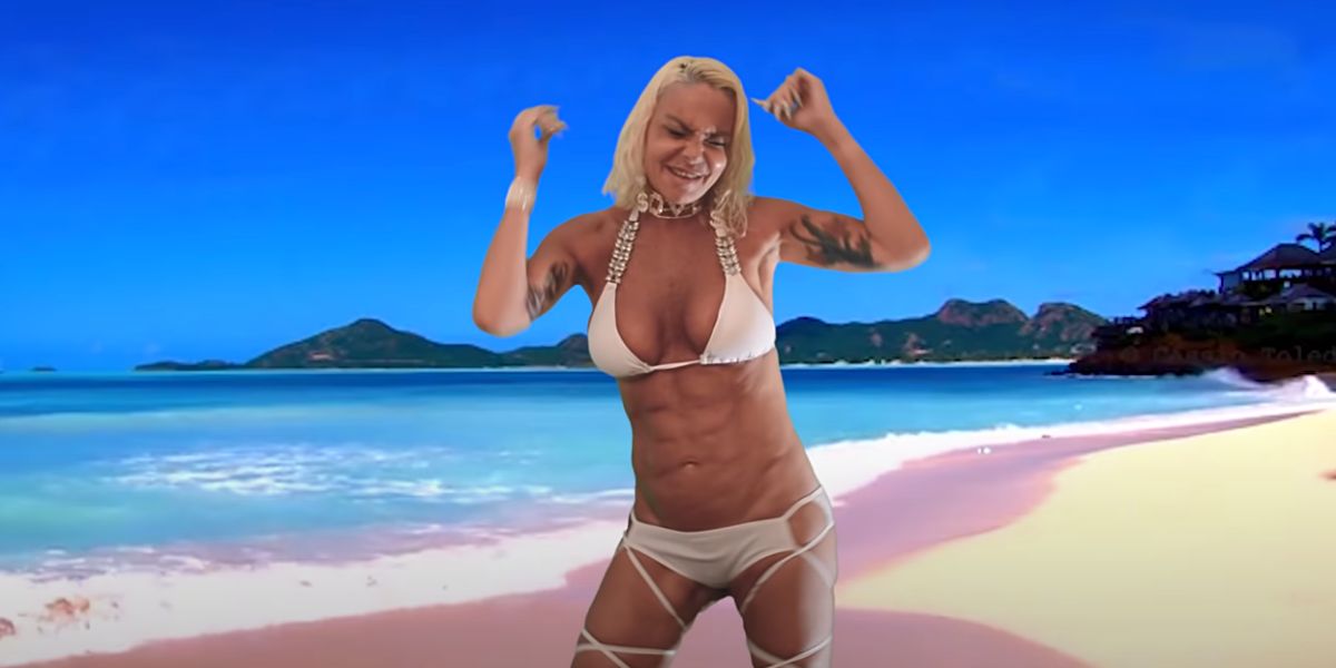 Leticia Sabater en el vídeo de 'Vete pal carajo tra tra'