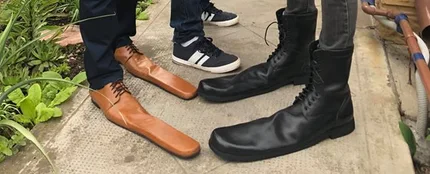Los zapatos para mantener la distancia de seguridad Los zapatos para mantener la distancia de seguridad